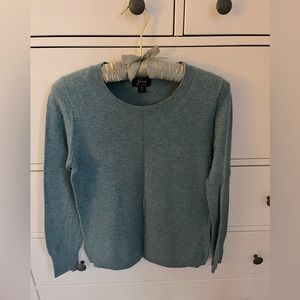 J.Crew Cashmere Crewneck Sweater, Green, XS